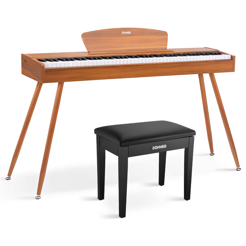 Donner DDP-80 pianoforte digitale domestico a 88 tasti stile in legno