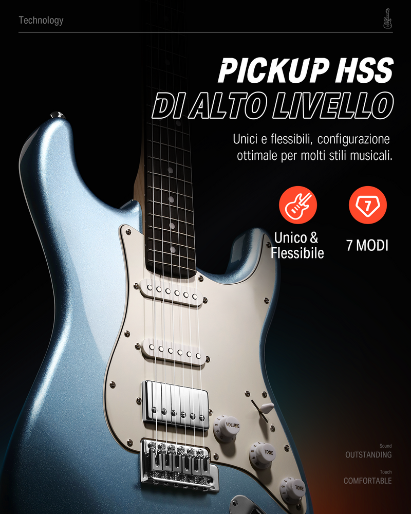 Donner DST-152S chitarra elettrica set