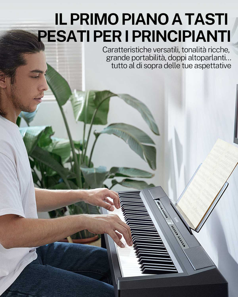 Donner DEP-20 pianoforte digitale pieno ponderato a 88 tasti portatile