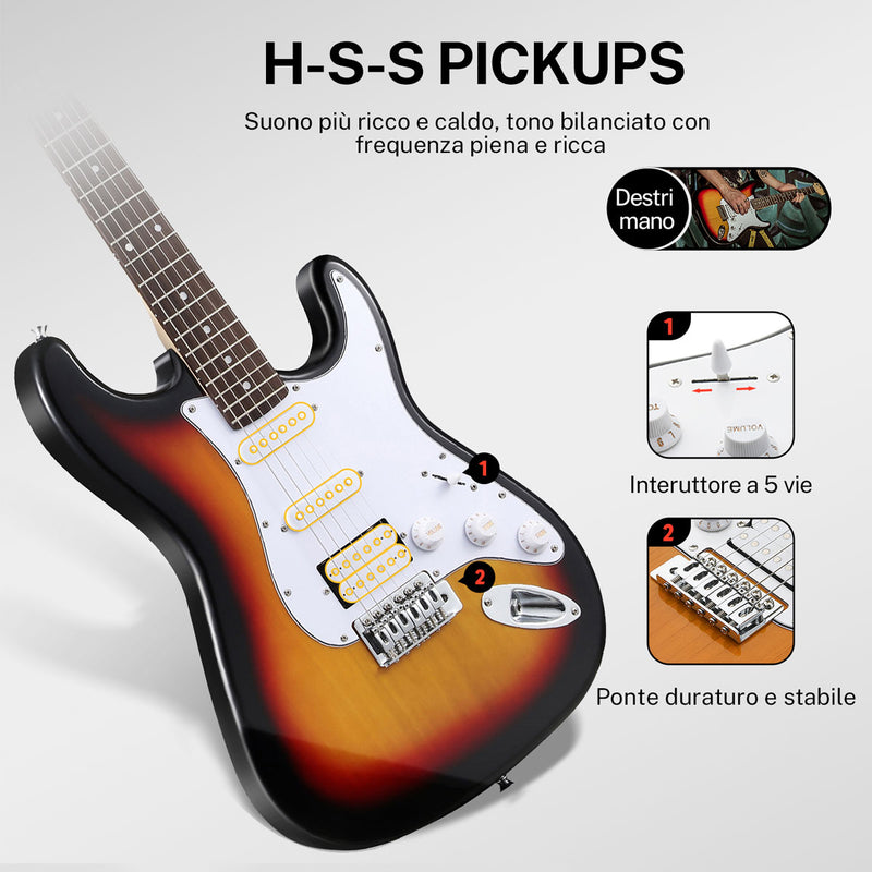 Donner DST-100S 39 pollici chitarra elettrica H-S-S pickup