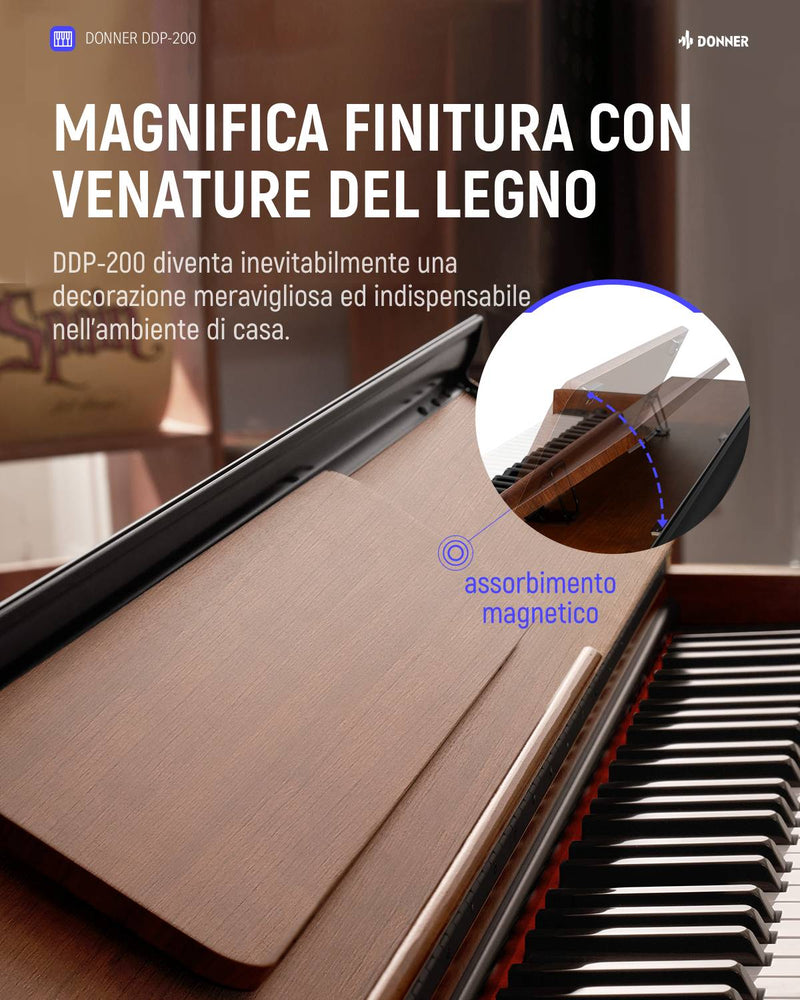 Donner DDP-200 Pianoforte digitale verticale professionale